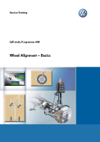 VW - SSP 448 Wheel Alignment – Basics